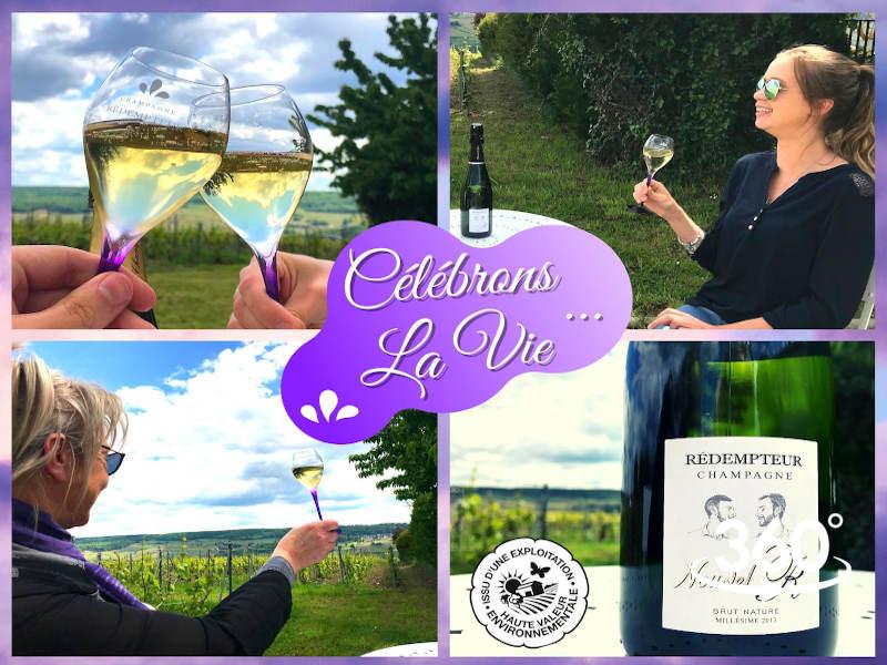 Visite virtuelle à 360 degrés du Champagne du Rédempteur par Champavision.